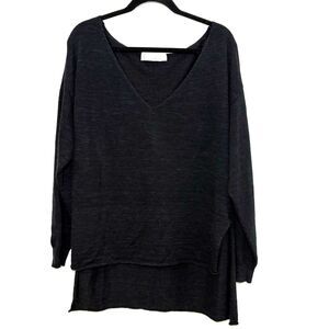 Free People Beach Oversized Sweater Coverup Black M